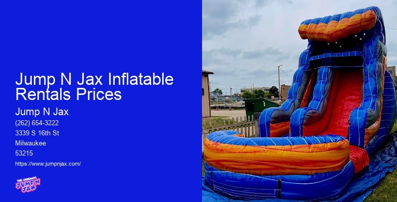 Jump N Jax Inflatable Rentals Prices