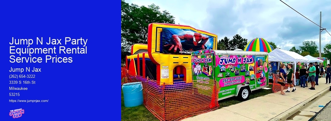 Jump N Jax Party Equipment Rental Service Cost